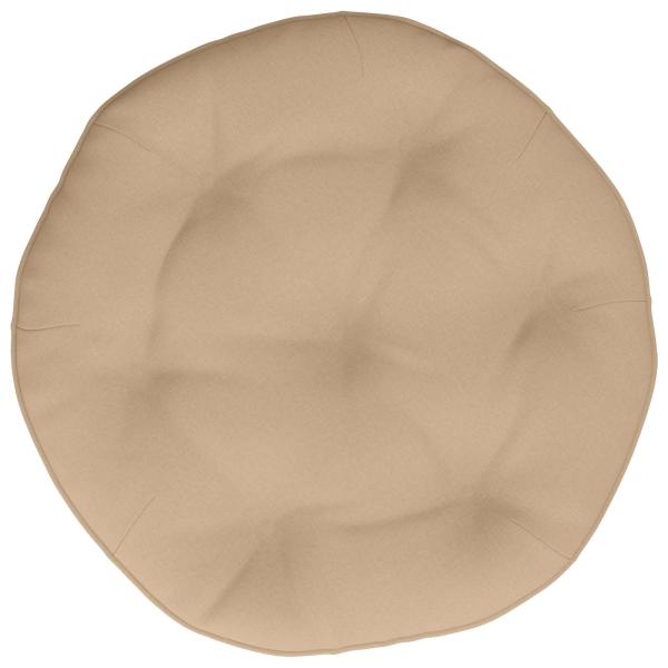 Hängesessel-Kissen VIANEN 100 % Polyester Sand Ø 45 x 10 cm