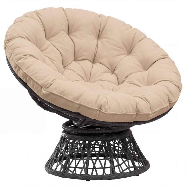 Papasan-Sessel-Kissen VIANEN 100 % Polyester Creme