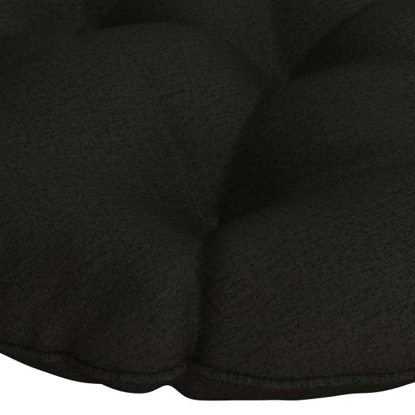 Hängesessel-Kissen VIANEN 100 % Polyester Schwarz Ø 40 x 10 cm