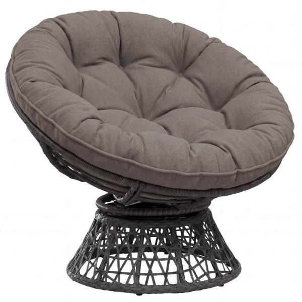Hängesessel-Kissen VIANEN 100 % Polyester Grau Ø 40 x 10 cm