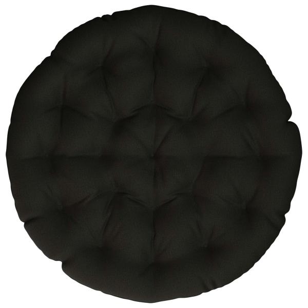 Papasan-Sessel-Kissen VIANEN 100 % Polyester Schwarz