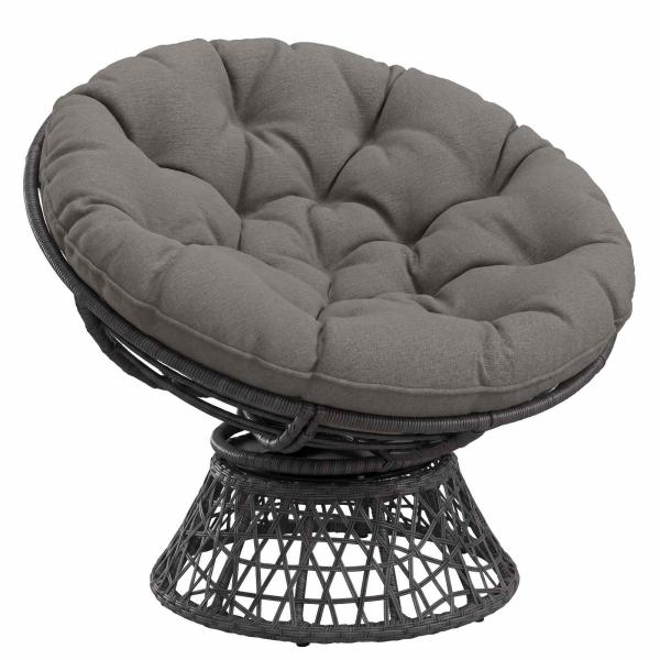 Hängesessel-Kissen VIANEN 100 % Polyester Grau Ø 80 x 12 cm