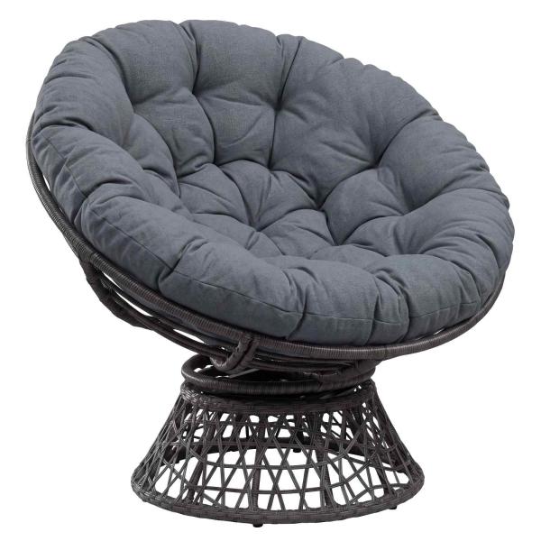 Papasan-Sessel-Kissen VIANEN 100 % Polyester Blau Ø 100 x 12 cm