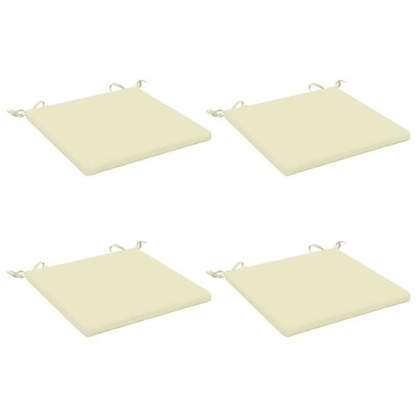4-teilige Sitzkissen SOEST 4 stk. 100 % Polyester Creme
