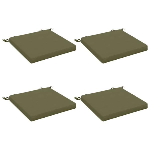 4-teilige Sitzkissen SOEST 4 stk. 100 % Polyester Olivgrün