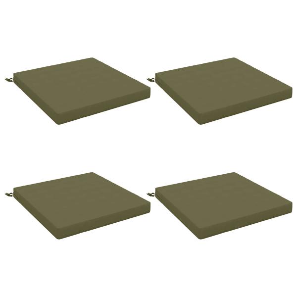 Sitzkissen SOEST 4 stk. 100 % Polyester Olivgrün 80 x 80 x 7 cm