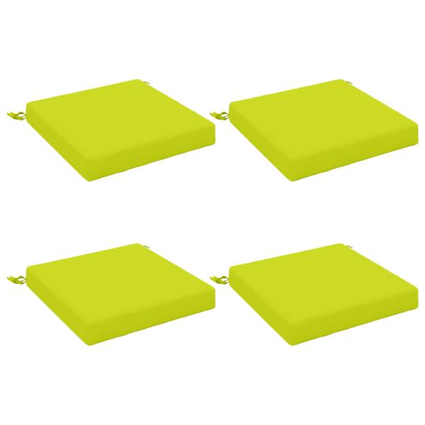 Sitzkissen SOEST 4 stk. 100 % Polyester Hellgrün 40 x 40 x 7 cm