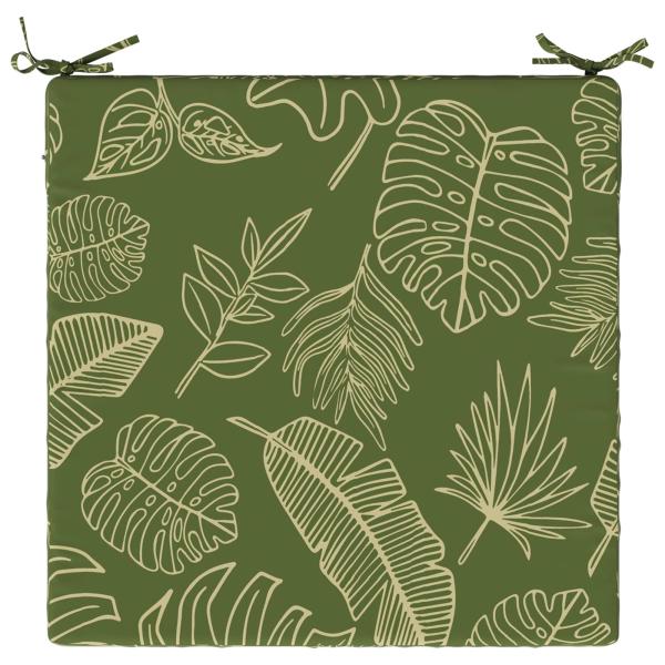 1-teiliges Sitzkissen SOEST 100 % Polyester Blattdesign