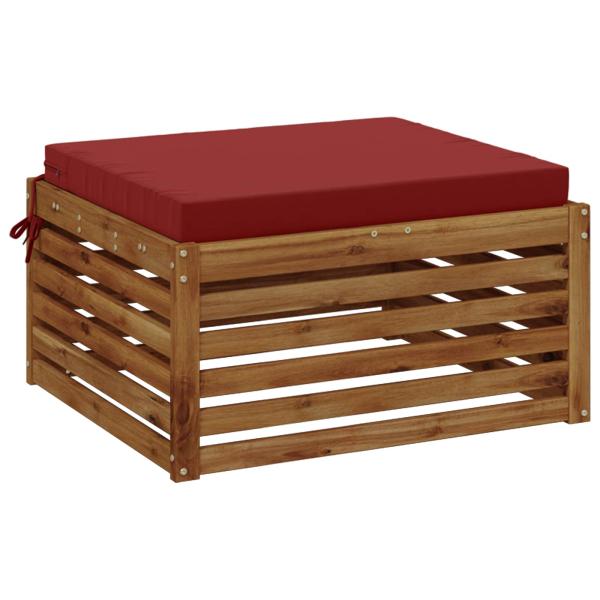 1-teiliges Sitzkissen SOEST 100 % Polyester Weinrot