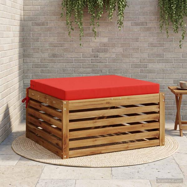 ARDEBO.de - 1-teiliges Sitzkissen SOEST 100 % Polyester Rot 70 x 70 x 7 cm