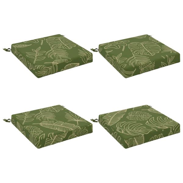 Sitzkissen SOEST 4 stk. 100 % Polyester Blattdesign