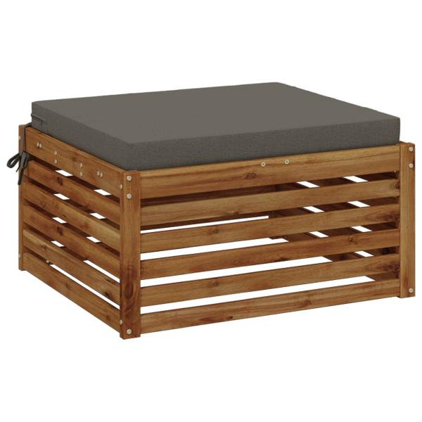 1-teiliges Sitzkissen SOEST 100 % Polyester Grau 70 x 70 x 7 cm
