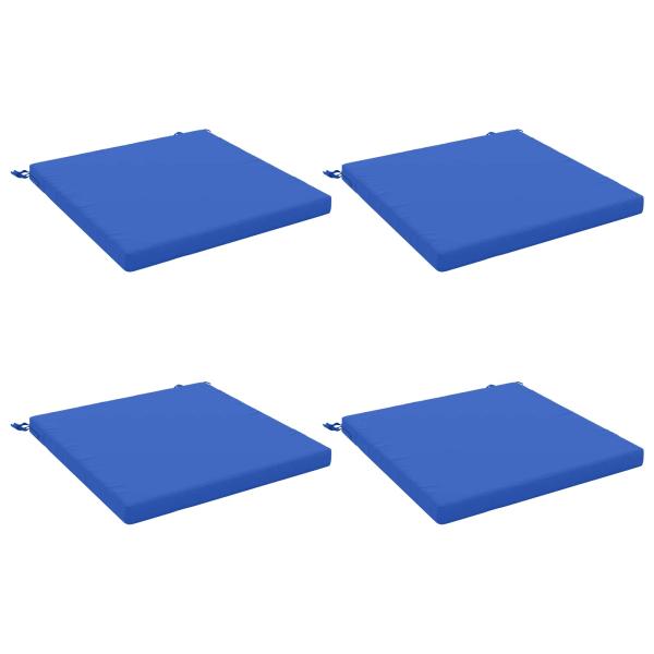 4-teilige Sitzkissen SOEST 4 stk. 100 % Polyester Königsblau