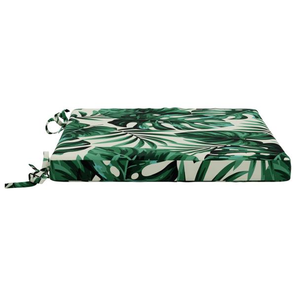 4-teilige Sitzkissen SOEST 4 stk. 100 % Polyester Blattmuster