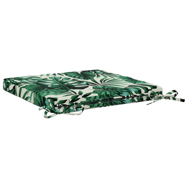 4-teilige Sitzkissen SOEST 4 stk. 100 % Polyester Blattmuster