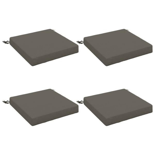 4-teilige Sitzkissen SOEST 4 stk. 100 % Polyester Grau