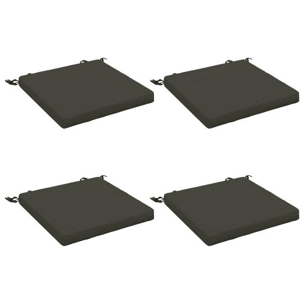 4-teilige Sitzkissen SOEST 4 stk. 100 % Polyester Anthrazit