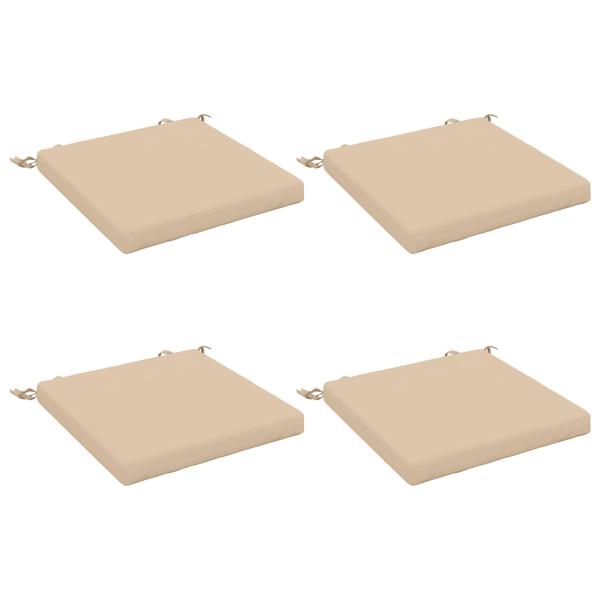 4-teilige Sitzkissen SOEST 4 stk. 100 % Polyester Creme