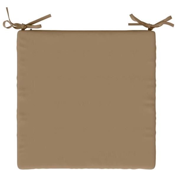 4-teilige Sitzkissen SOEST 4 stk. 100 % Polyester Taupe