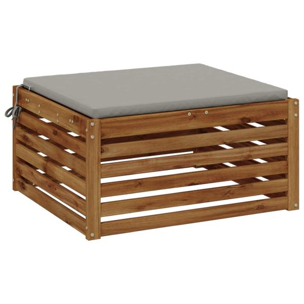 1-teiliges Sitzkissen SOEST 100 % Polyester Grau 80 x 80 x 3 cm