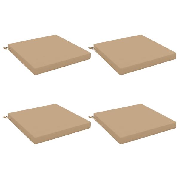 4-teilige Sitzkissen SOEST 4 stk. 100 % Polyester Sand