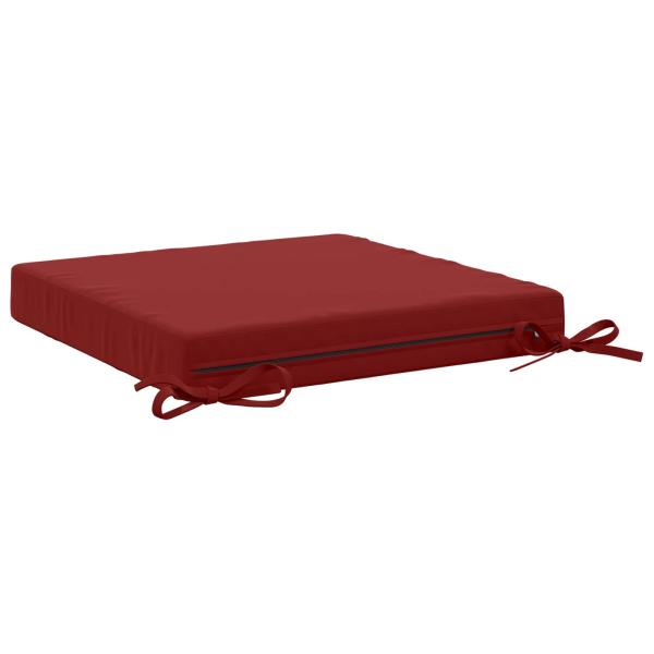 Sitzkissen SOEST 4 stk. 100 % Polyester Weinrot 40 x 40 x 7 cm