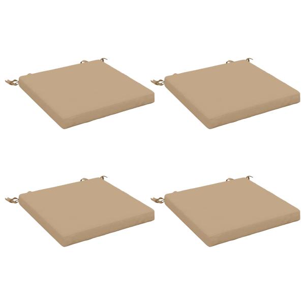 Sitzkissen SOEST 4 stk. 100 % Polyester Sand 45 x 45 x 5 cm