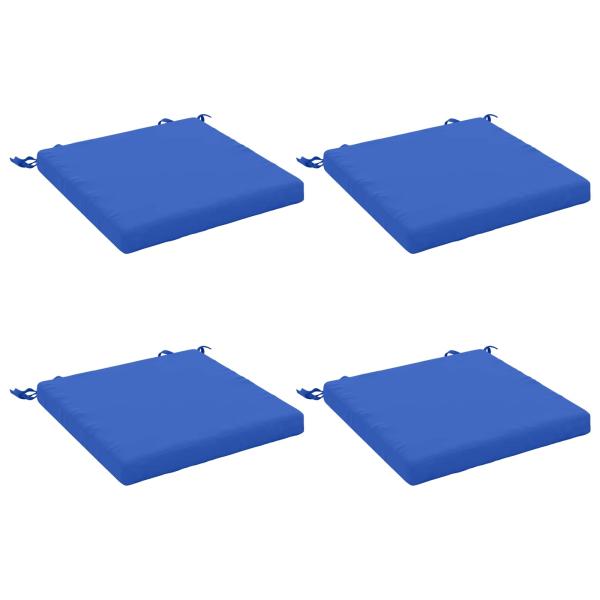 4-teilige Sitzkissen SOEST 4 stk. 100 % Polyester Königsblau