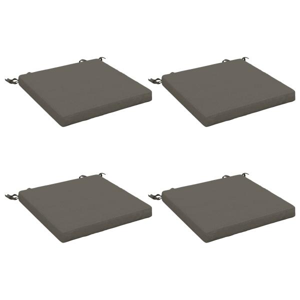 4-teilige Sitzkissen SOEST 4 stk. 100 % Polyester Grau
