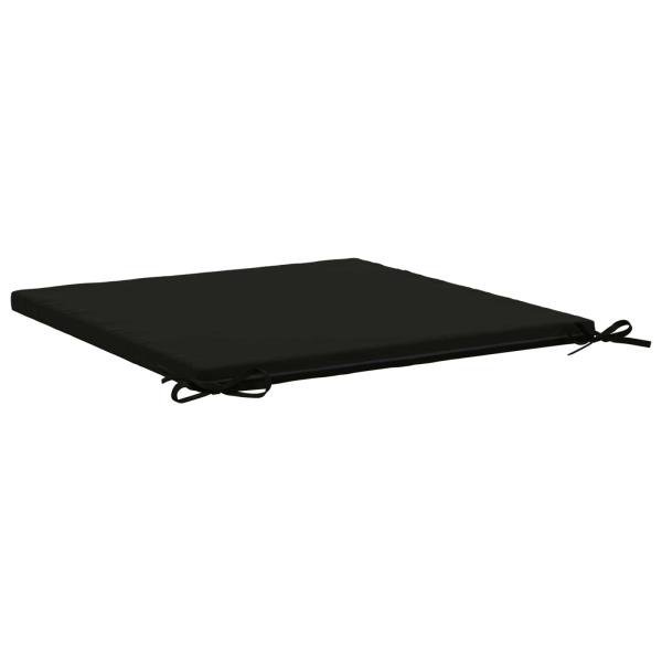 4-teilige Sitzkissen SOEST 4 stk. 100 % Polyester Schwarz
