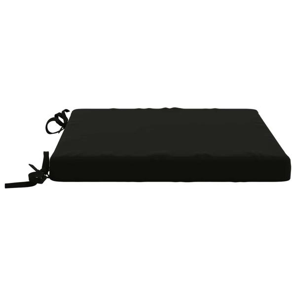 4-teilige Sitzkissen SOEST 4 stk. 100 % Polyester Schwarz