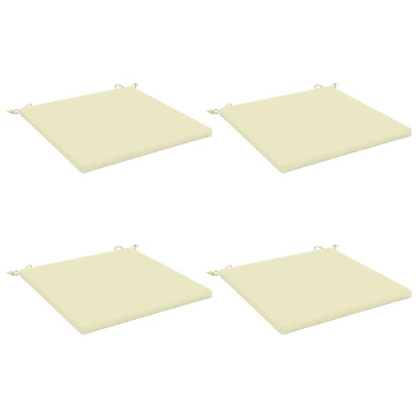 4-teilige Sitzkissen SOEST 4 stk. 100 % Polyester Creme
