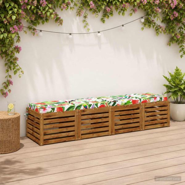 ARDEBO.de - 4-teilige Sitzkissen SOEST 4 stk. 100 % Polyester Mehrfarbig