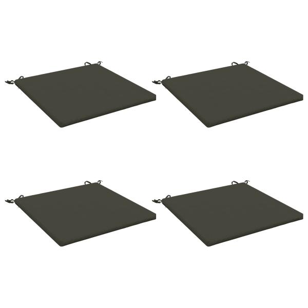 Sitzkissen SOEST 4 stk. 100 % Polyester Anthrazit