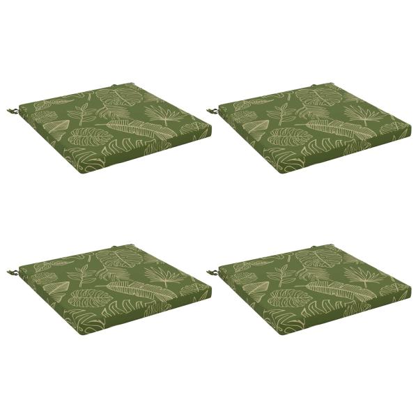 Sitzkissen SOEST 4 stk. 100 % Polyester Blattdesign