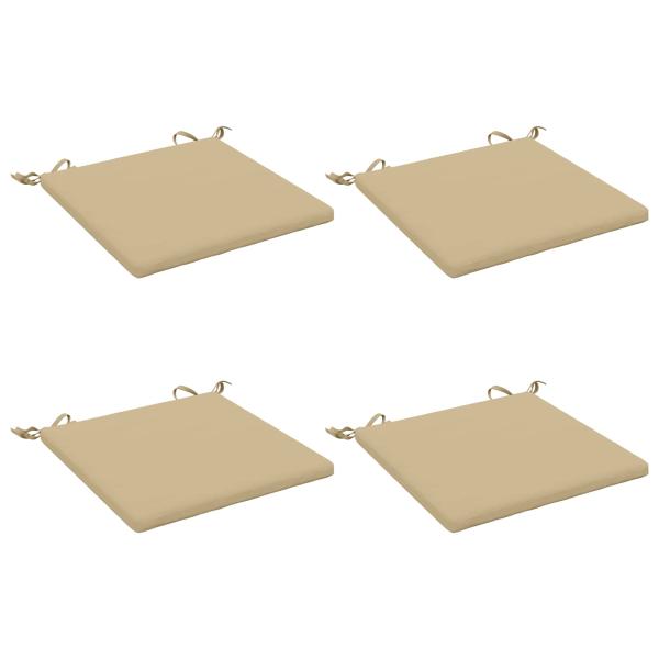 4-teilige Sitzkissen SOEST 4 stk. 100 % Polyester Beige