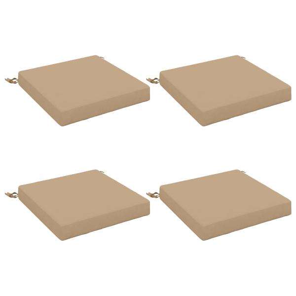 4-teilige Sitzkissen SOEST 4 stk. 100 % Polyester Sand