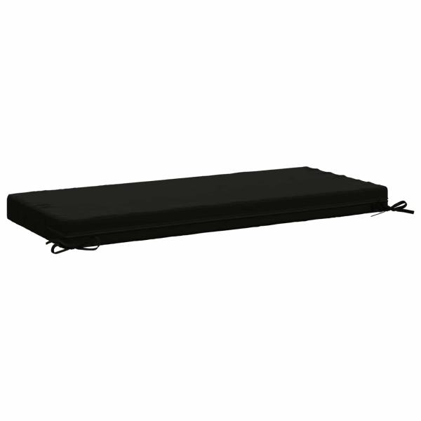 Bankkissen SOEST 100 % Polyester Schwarz 110 x 50 x 8 cm