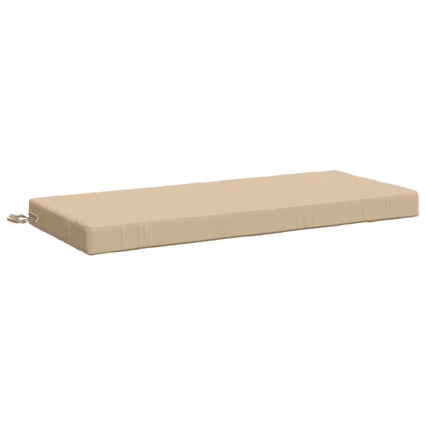 ARDEBO.de - Bankkissen SOEST 100 % Polyester Creme 120 x 50 x 8 cm