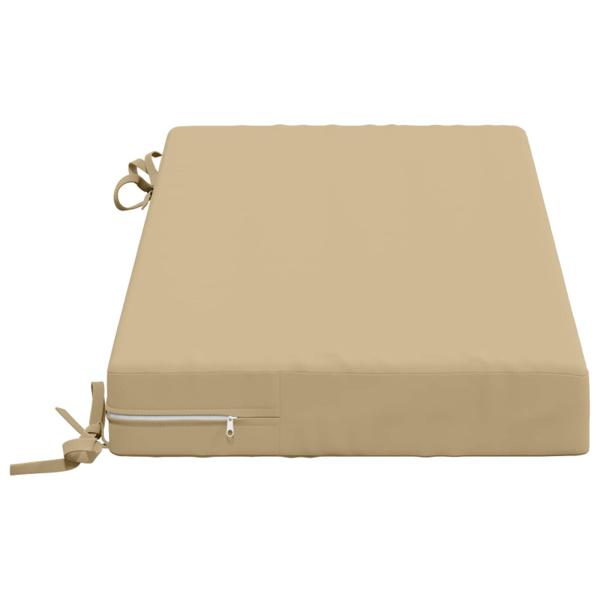Bankkissen SOEST 100 % Polyester Beige 60 x 40 x 8 cm