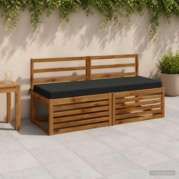ARDEBO.de - Bankkissen SOEST 100 % Polyester Anthrazit 150 x 50 x 8 cm