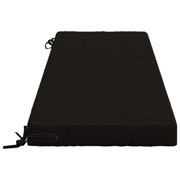 Bankkissen SOEST 100 % Polyester Schwarz 150 x 50 x 8 cm