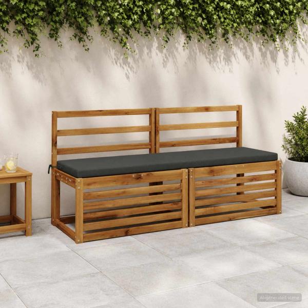 ARDEBO.de - Bankkissen SOEST 100 % Polyester Anthrazit 150 x 40 x 5 cm