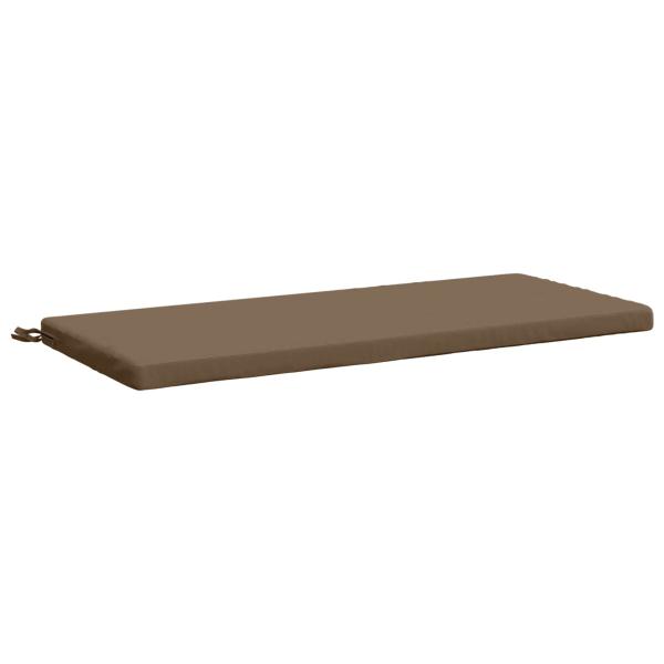 ARDEBO.de - Bankkissen SOEST 100 % Polyester Taupe 110 x 50 x 5 cm