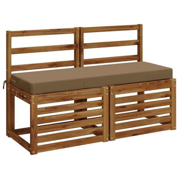 Bankkissen SOEST 100 % Polyester Taupe 120 x 40 x 8 cm