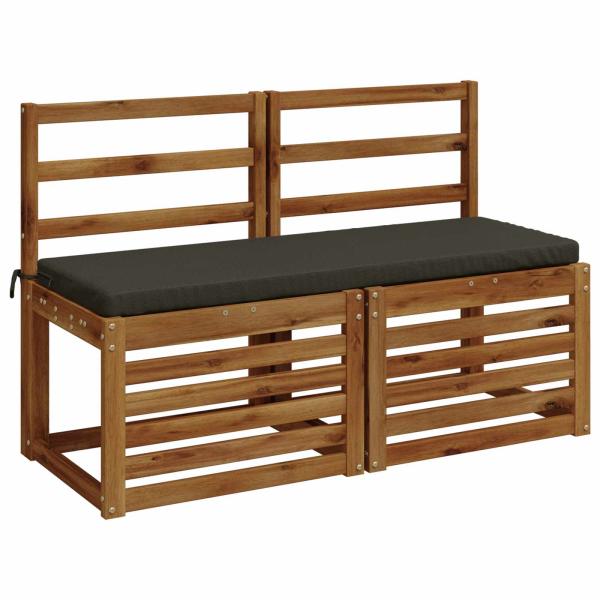 Bankkissen SOEST 100 % Polyester Anthrazit 110 x 40 x 5 cm