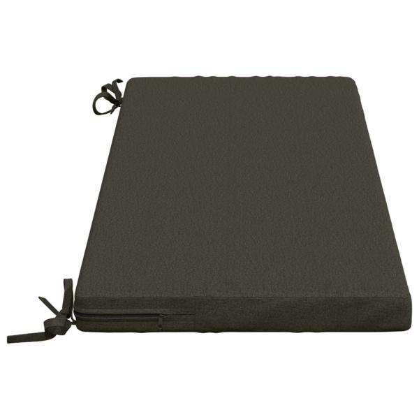 Bankkissen SOEST 100 % Polyester Anthrazit 110 x 40 x 5 cm