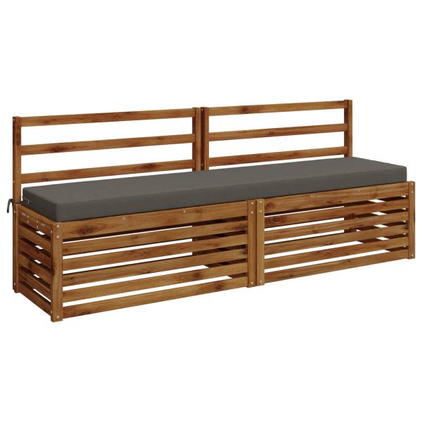 Bankkissen SOEST 100 % Polyester Grau 170 x 40 x 8 cm