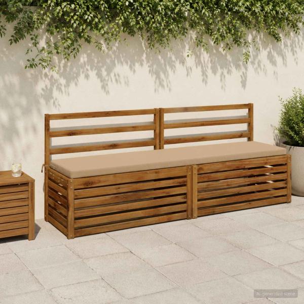 ARDEBO.de - Bankkissen SOEST 100 % Polyester Sand 200 x 40 x 5 cm