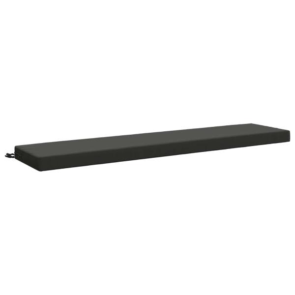 Bankkissen SOEST 100 % Polyester Anthrazit 200 x 40 x 8 cm